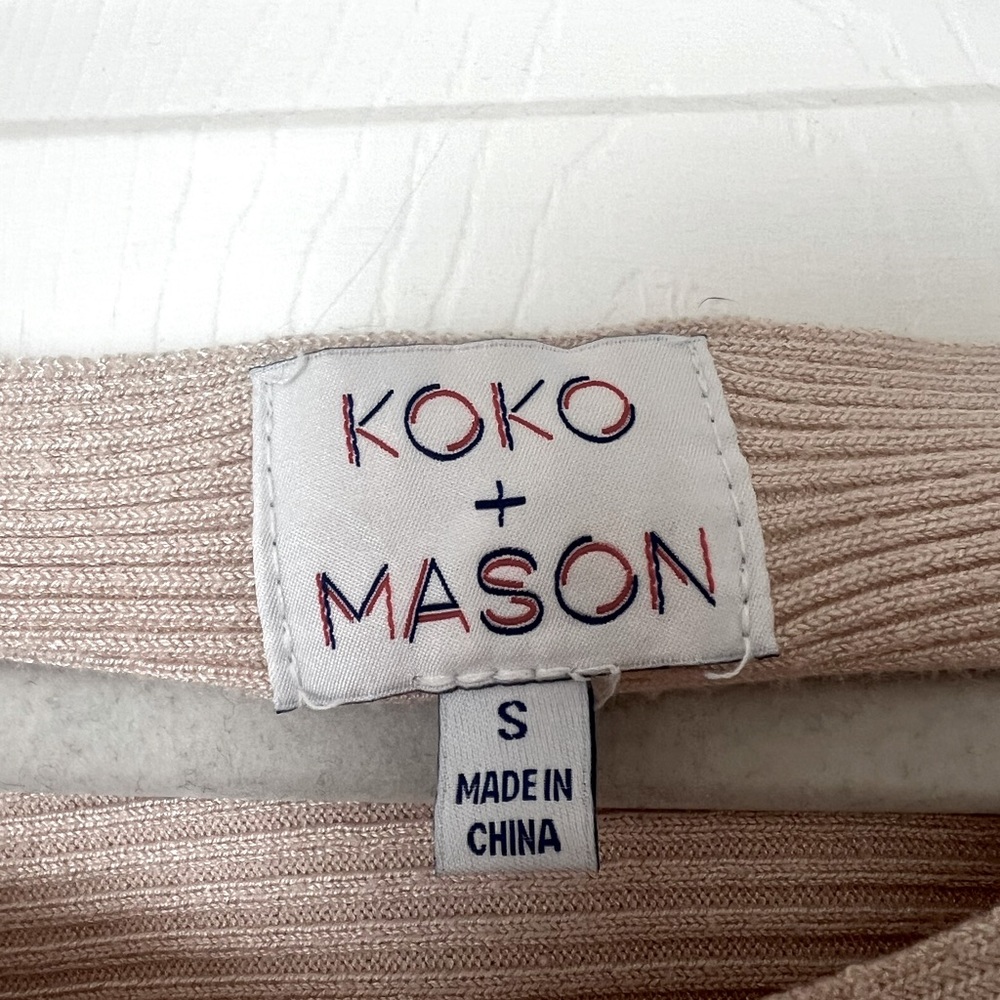 Koko & Mason Scoop Neck Oversized Sweater - Picture 4 of 4
